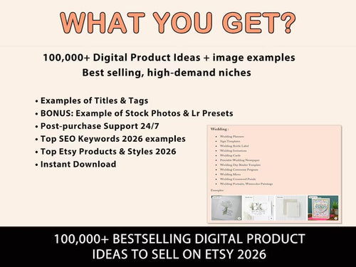 100,000+ Digital Product Ideas 2026 | Passive Income & Etsy Seller Guide