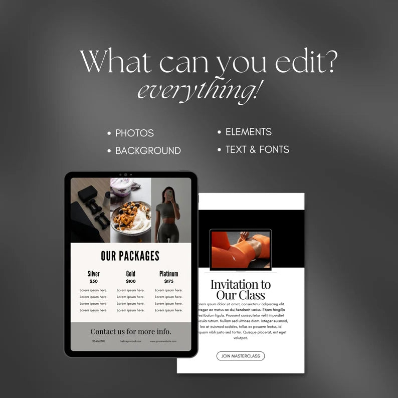 Fitness Ebook Template | Fitness Coach Ebook | Fitness Coach Template Guide | Nutrition Coach | Workout Personal Training | Gym Packet